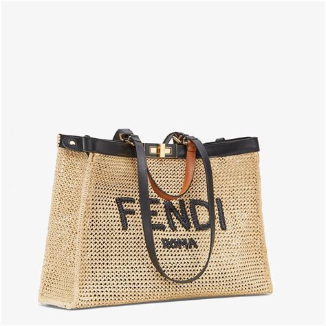 fendi raffia bag|hand held raffia bags.